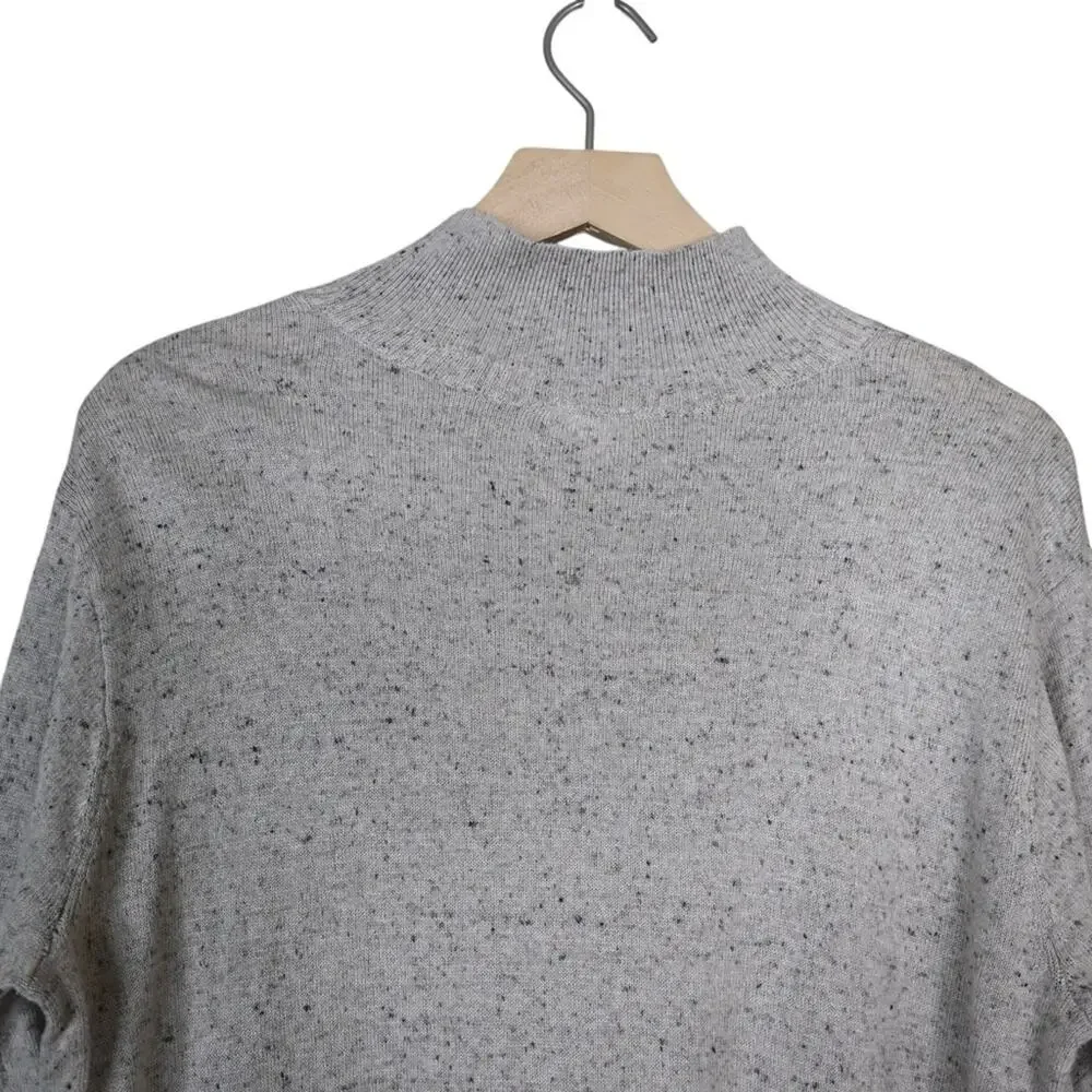 J. Jill Women's S Beige Long Sleeve Cotton Silk Blend Tunic Sweater